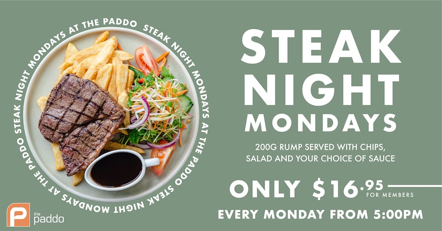 Paddo_What's On_Monday Steak Night-min